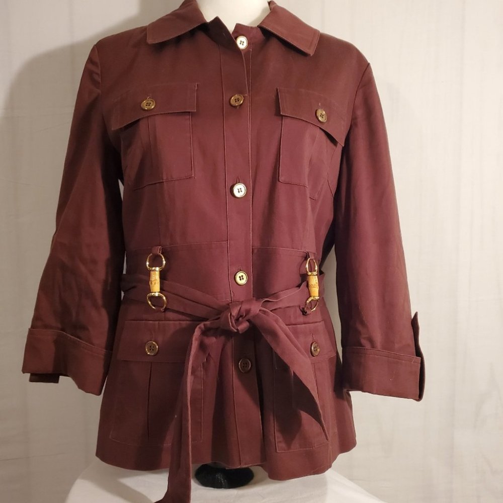 DR Sportswear Brown button up Blazer Jacket